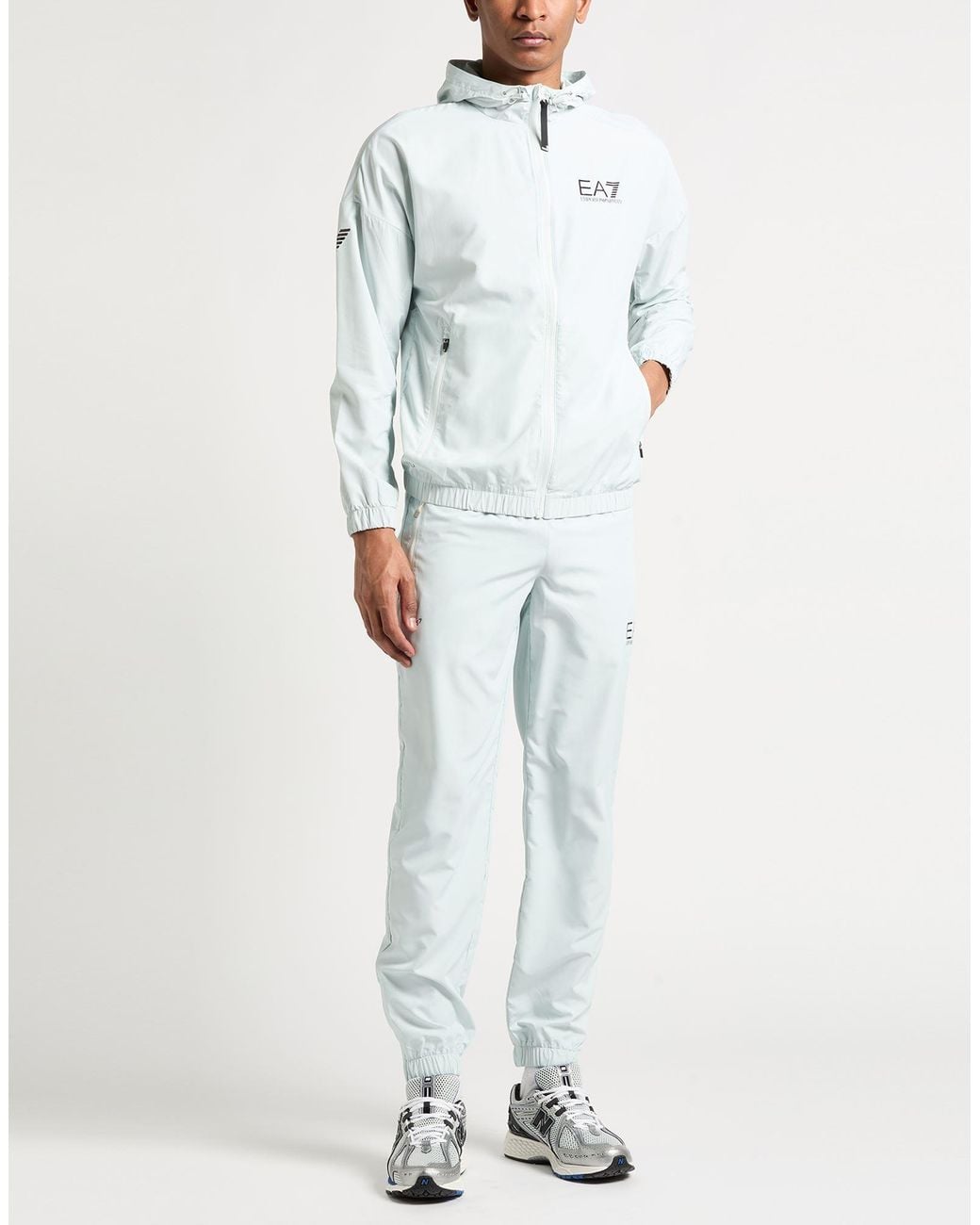 EA7 Blue Light Tracksuit Polyester for men
