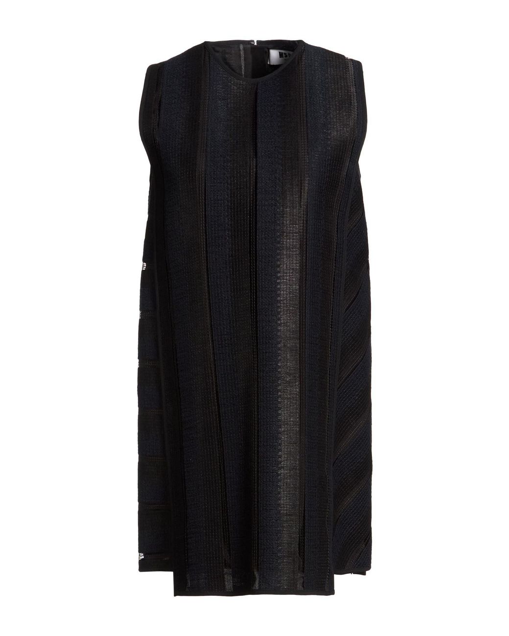 MSGM Black Mini Dress Polyamide, Cotton