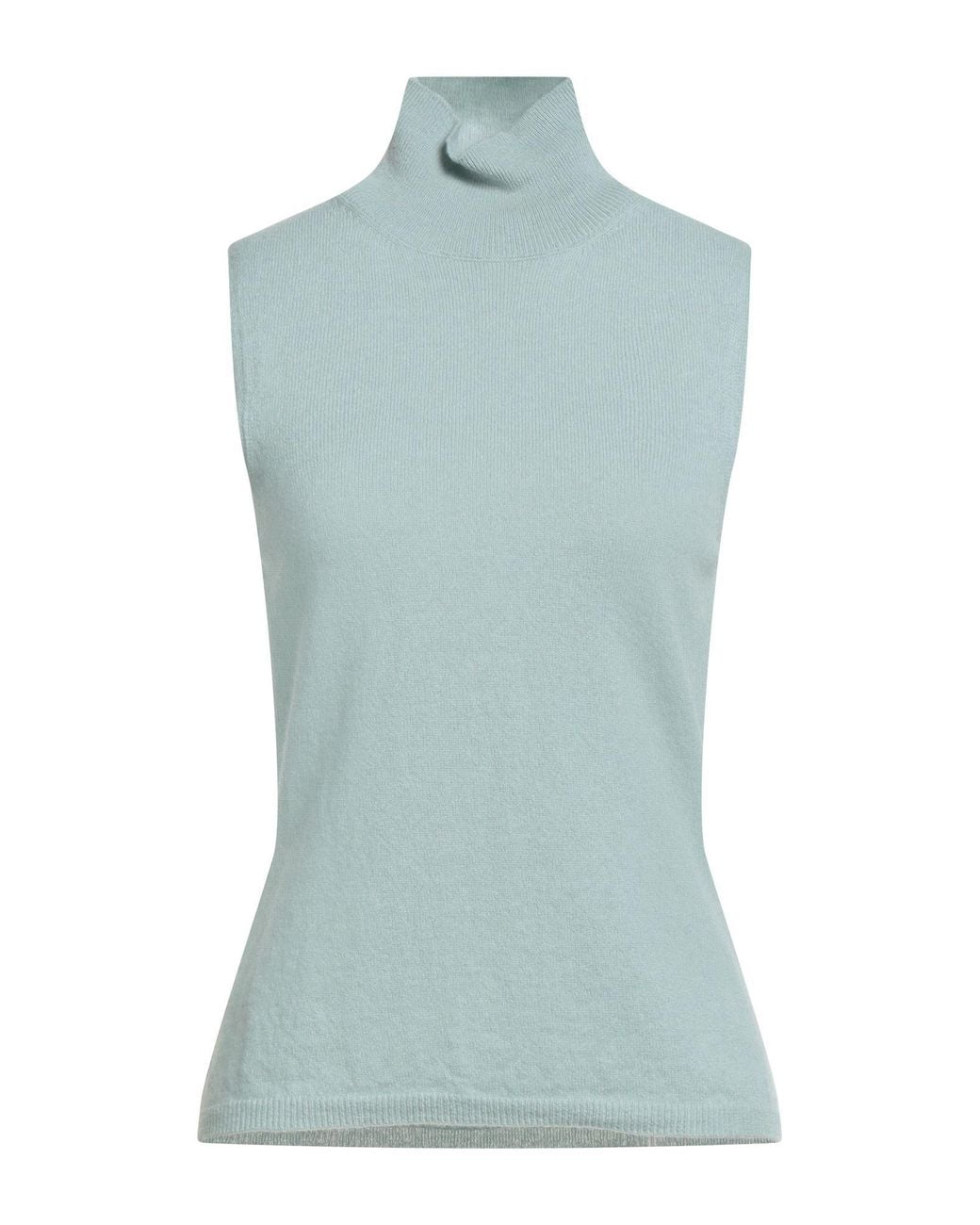 SEVENTY VENEZIA Blue Turtleneck Wool, Cashmere