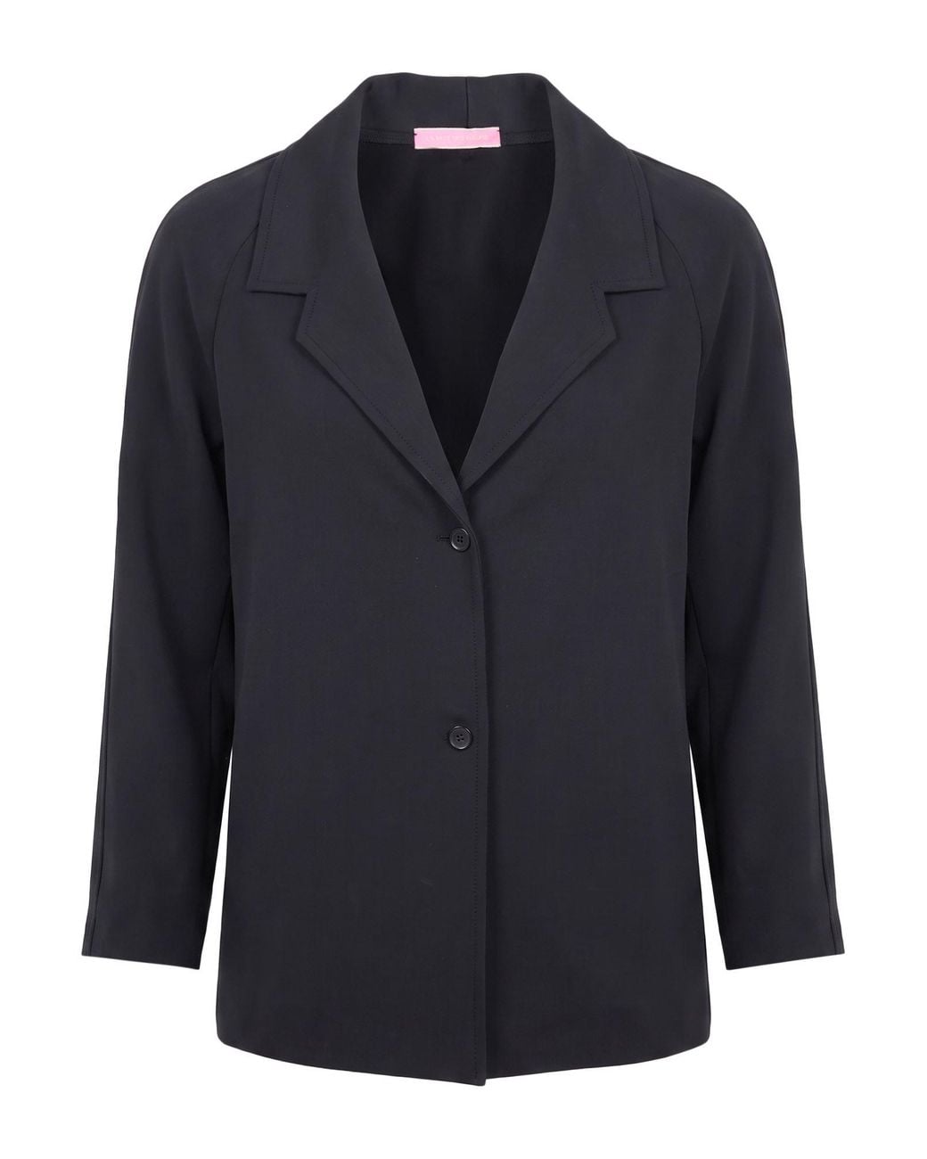 La Fille Des Fleurs Blue Jacket Polyamide, Elastane