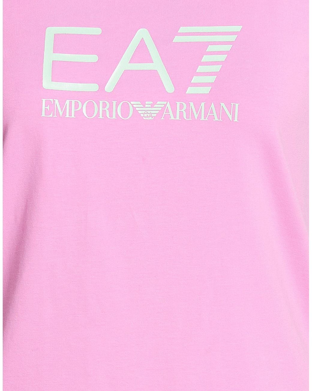 EA7 Pink T-Shirt Cotton, Elastane