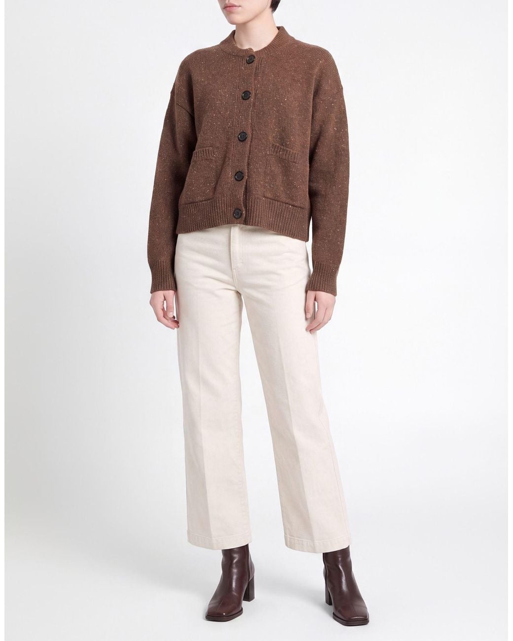 Department 5 Brown Cardigan Wool, Nylon, Viscose