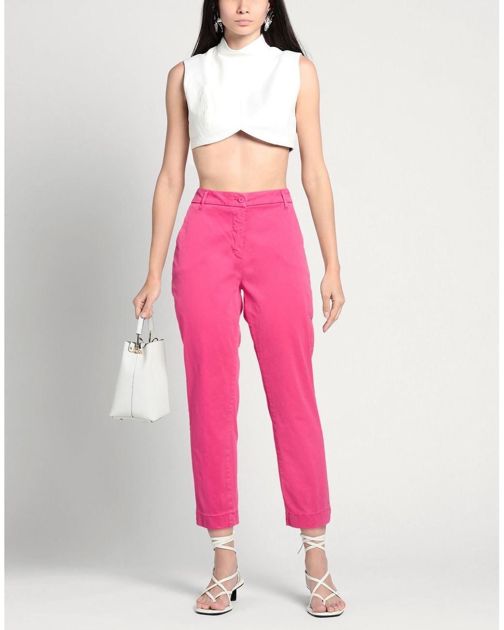 White Wise Pink Trouser