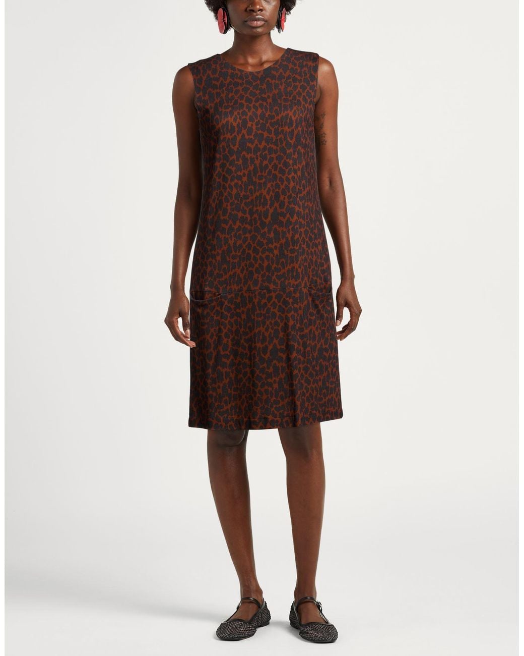 Caliban Brown Mini Dress