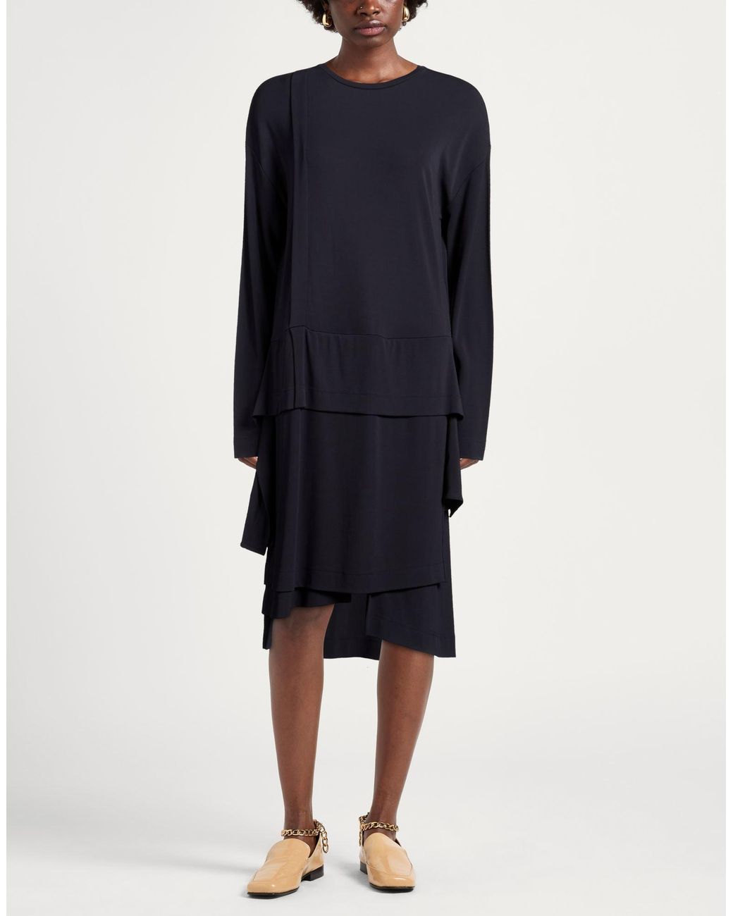 High Blue Use Midi Dress Rayon, Elastane