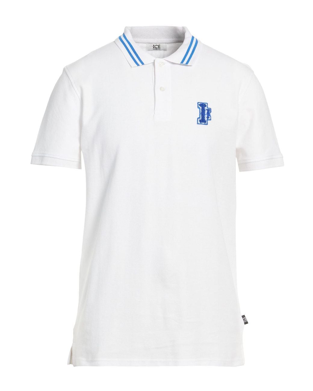 Ice Iceberg White Polo Shirt Cotton for men