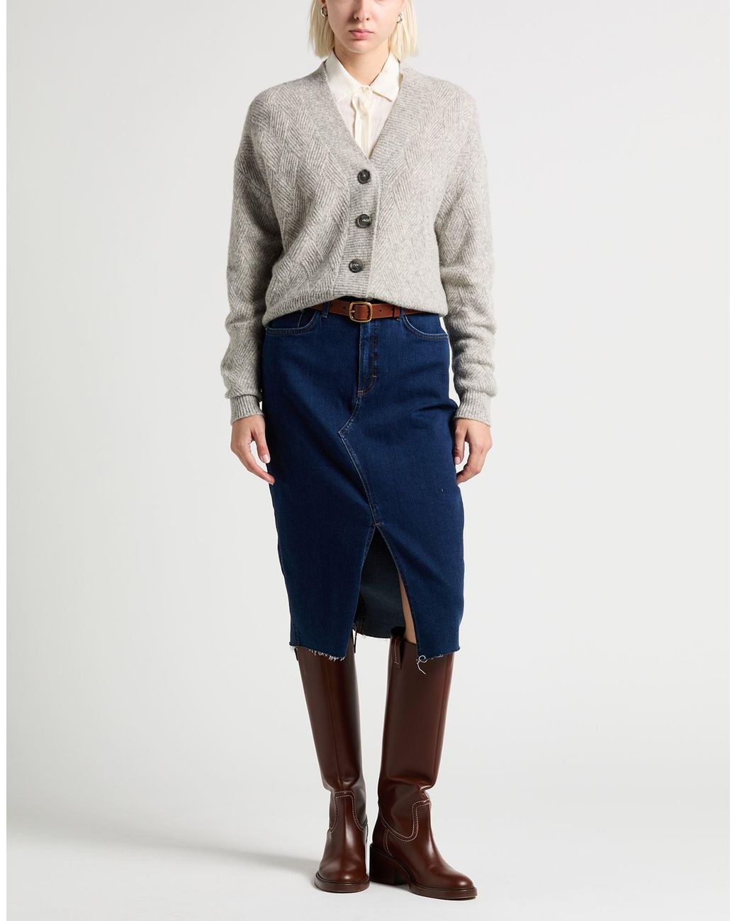 Trussardi Gray Cardigan