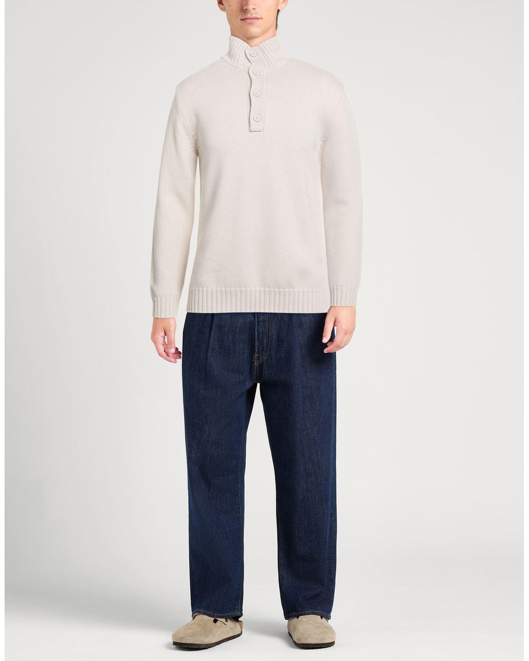 Alpha Studio Rollkragenpullover in White für Herren