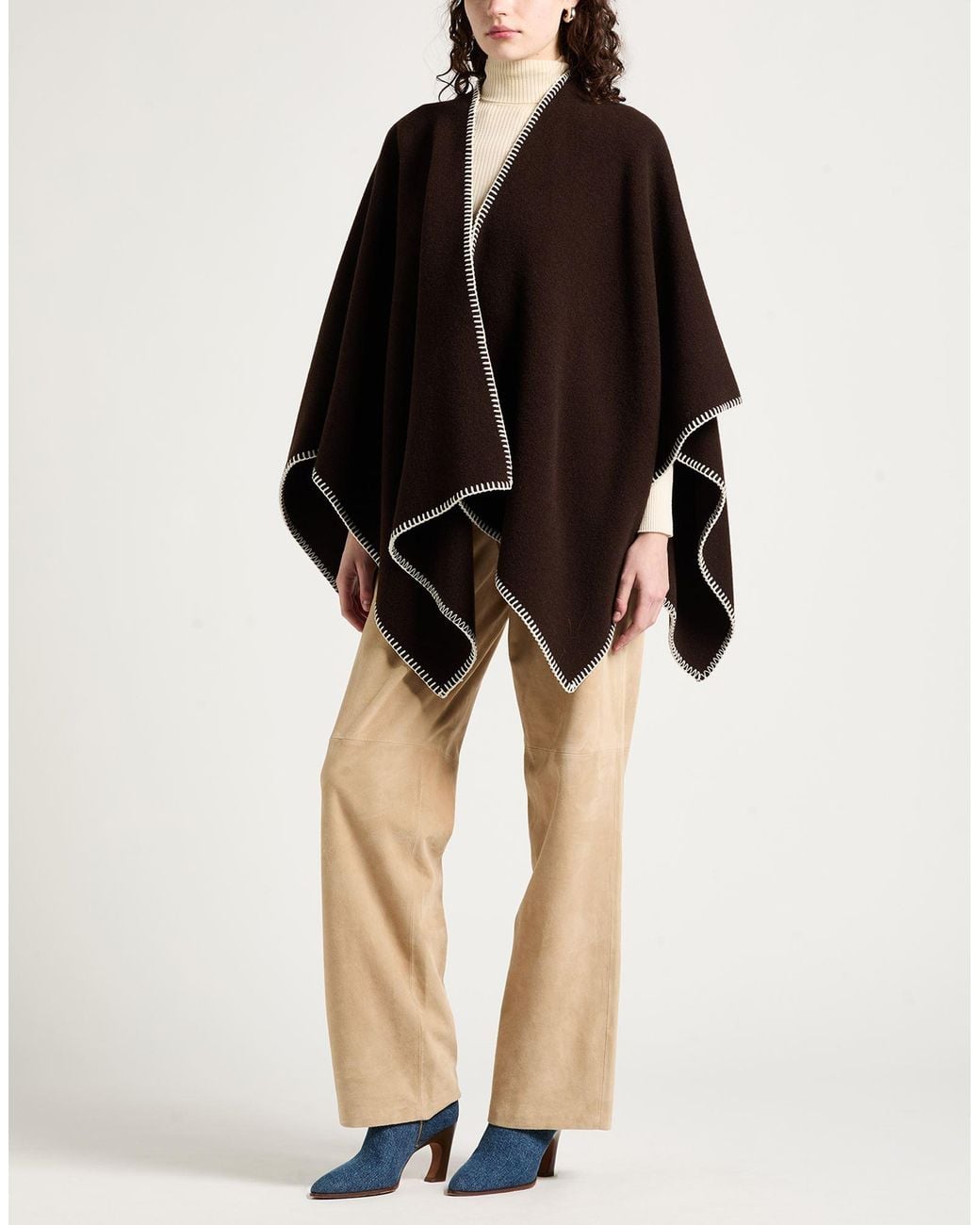 Rag & Bone Black Cape Wool