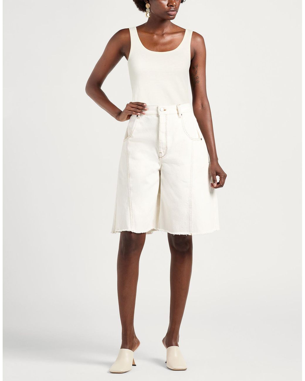 Studio Nicholson White Tank Tops