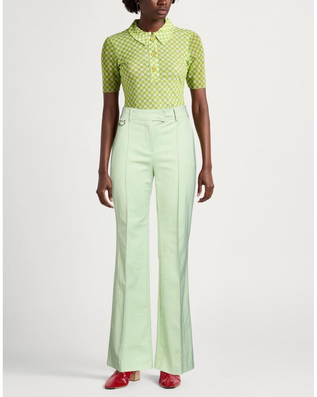 Liu Jo Green Light Pants Cotton, Polyamide, Elastane