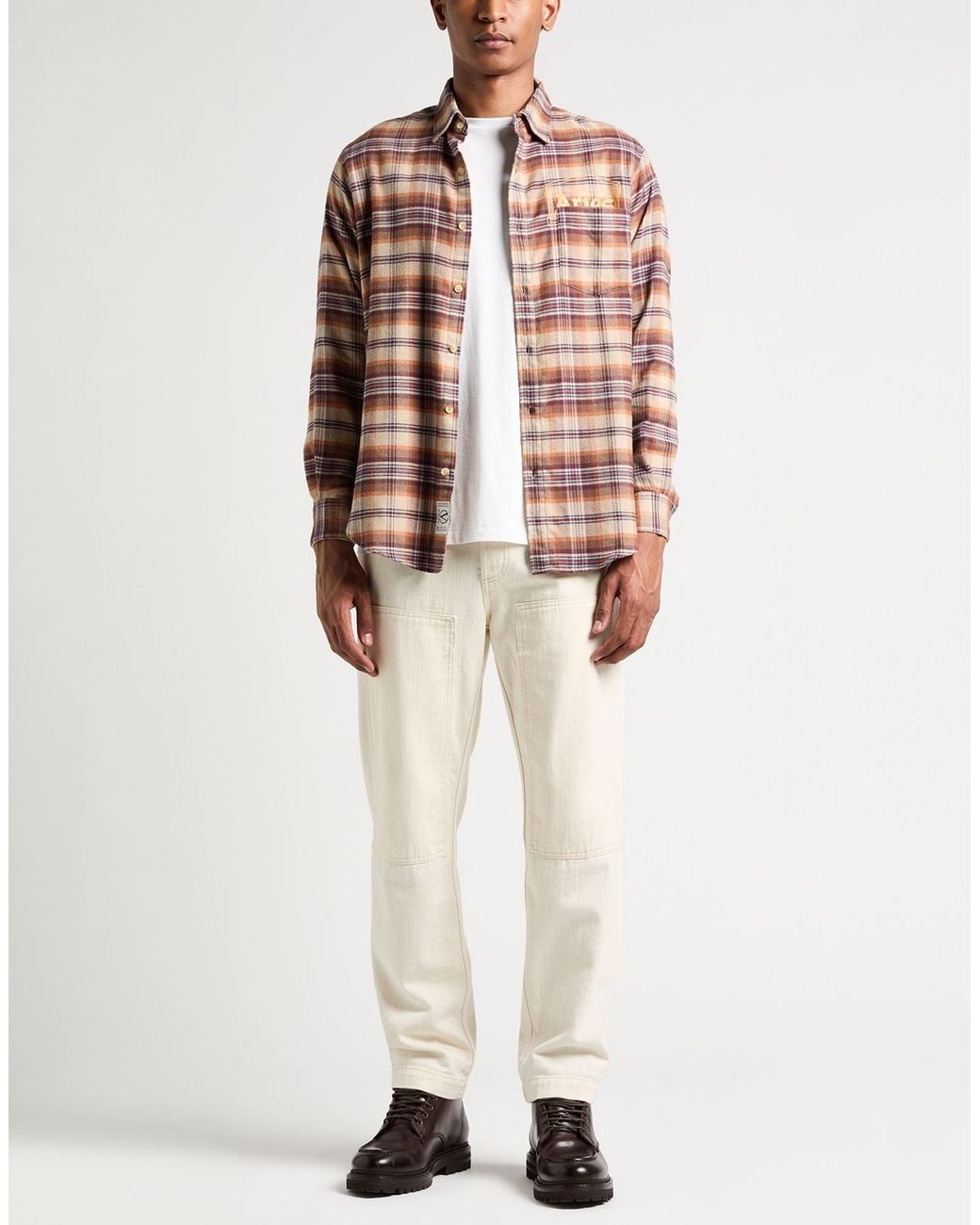 Aries Brown Shirt Cotton for men