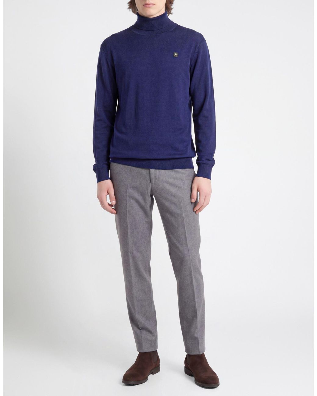 Refrigue Blue Turtleneck for men