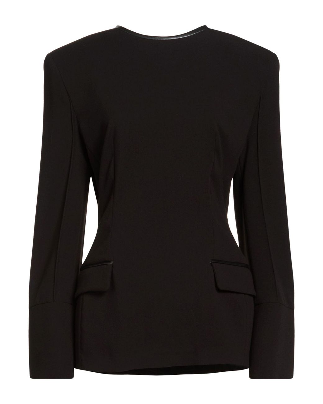 The Mannei Black Top Polyester, Rayon, Elastane