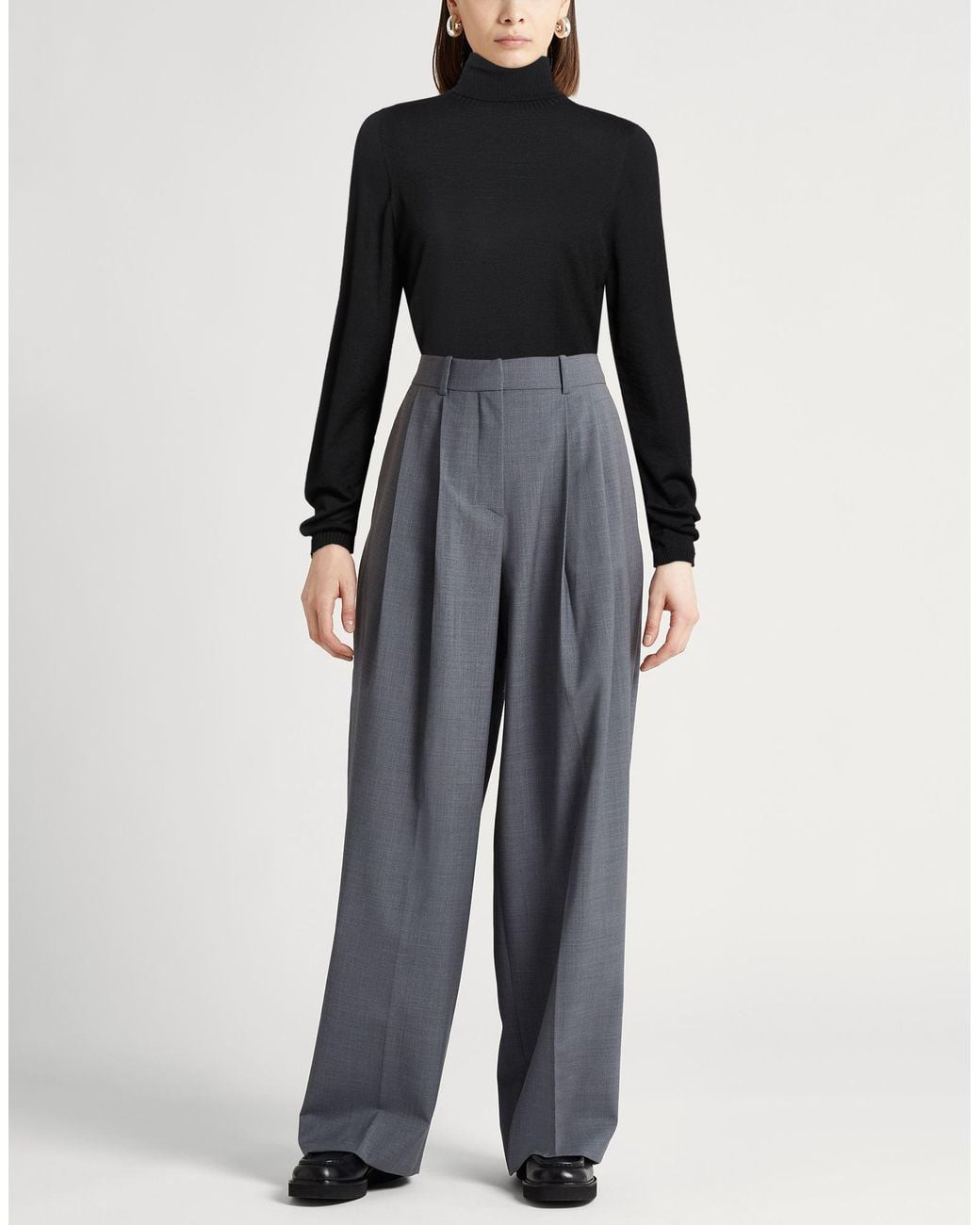 Lardini Black Turtleneck Wool