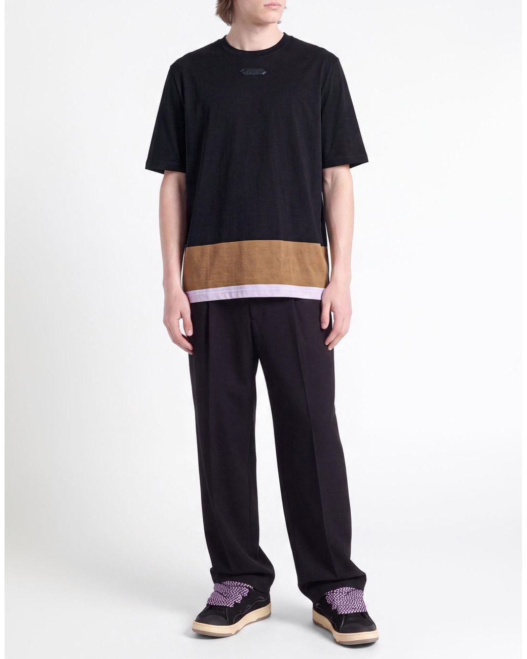 Lanvin Black T-Shirt Cotton for men
