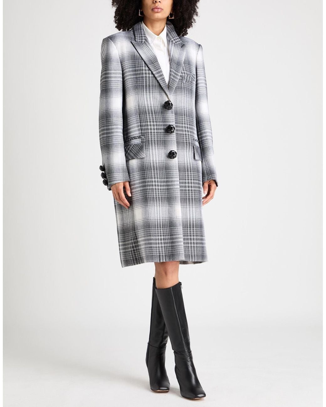 Rabanne Gray Coat Virgin Wool, Polyamide