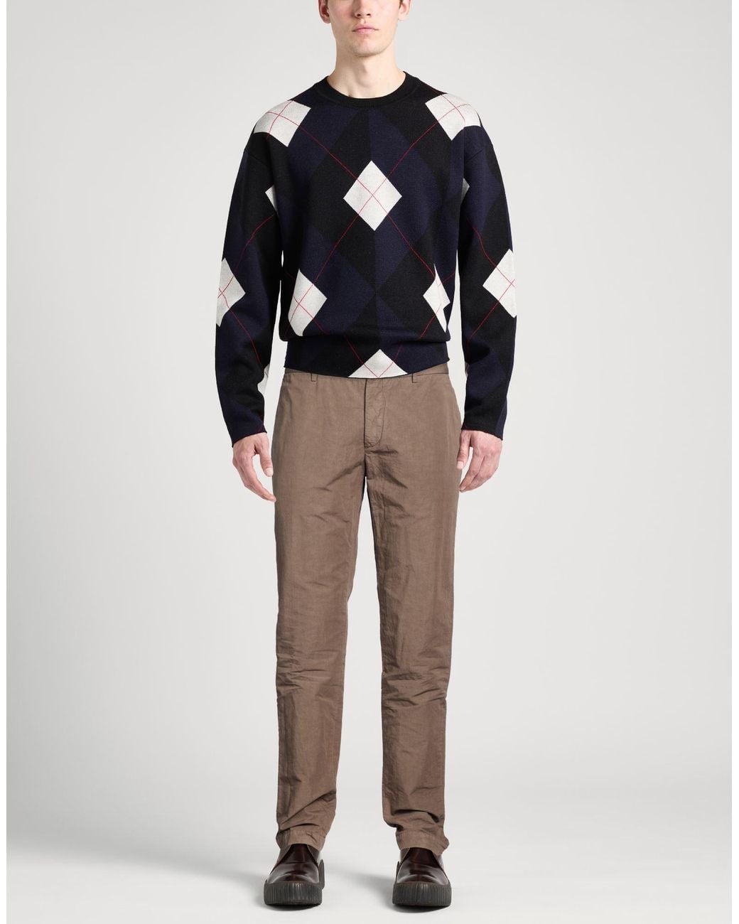 Incotex Brown Pants Cotton, Linen for men