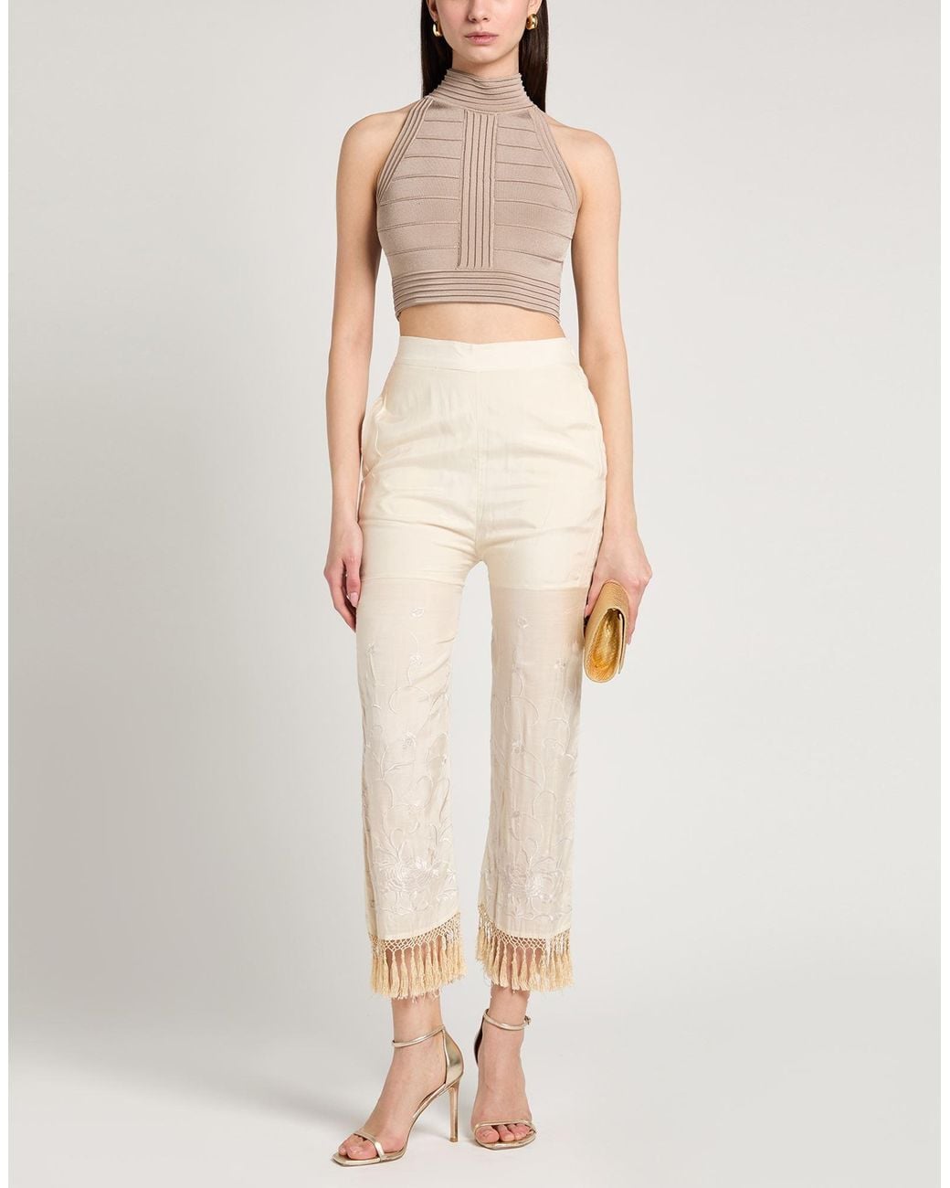 Semicouture White Trouser
