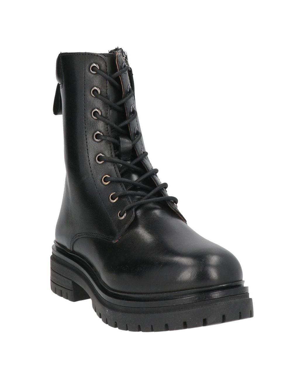 Emanuélle Vee Black Ankle Boots Cow Leather