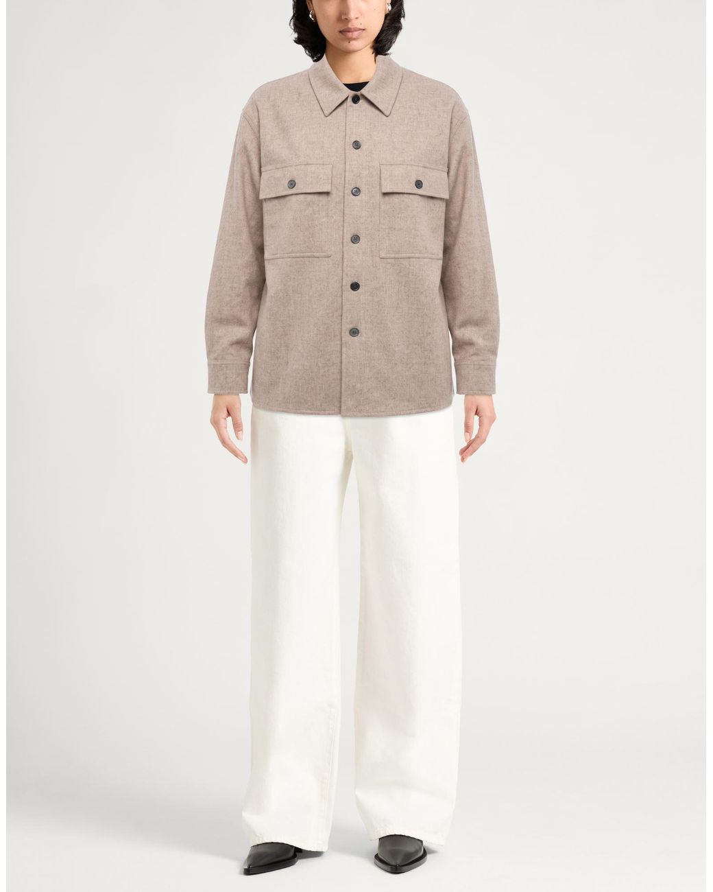 Jil Sander Natural Taupe Jacket Virgin Wool