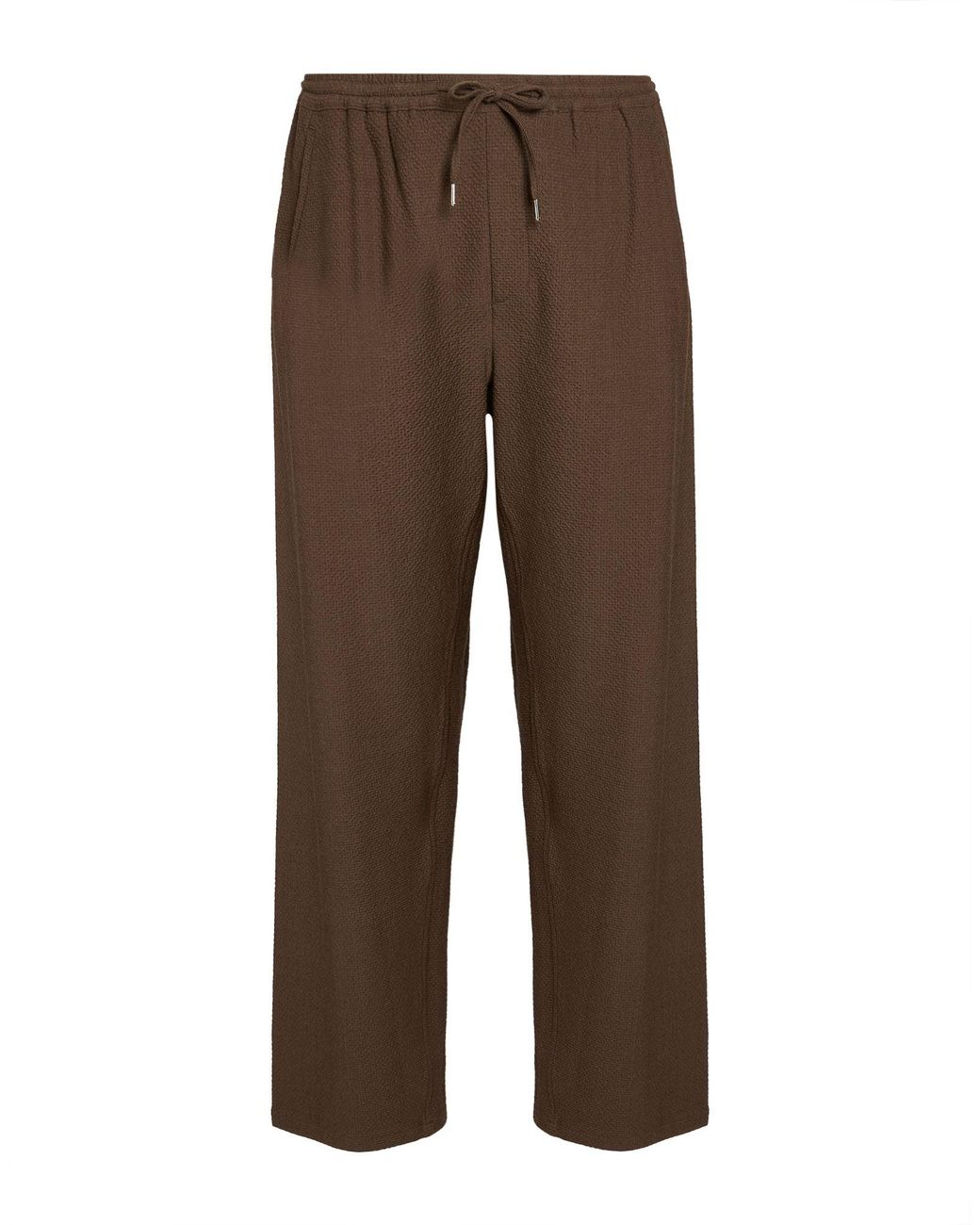 A Kind Of Guise Brown Pants Cotton, Wool, Polyamide, Elastane for men
