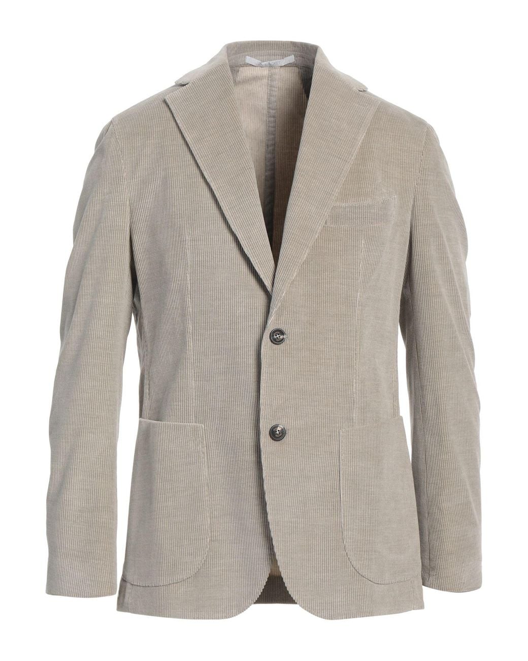 Eleventy Gray Light Blazer Cotton, Wool, Elastane for men