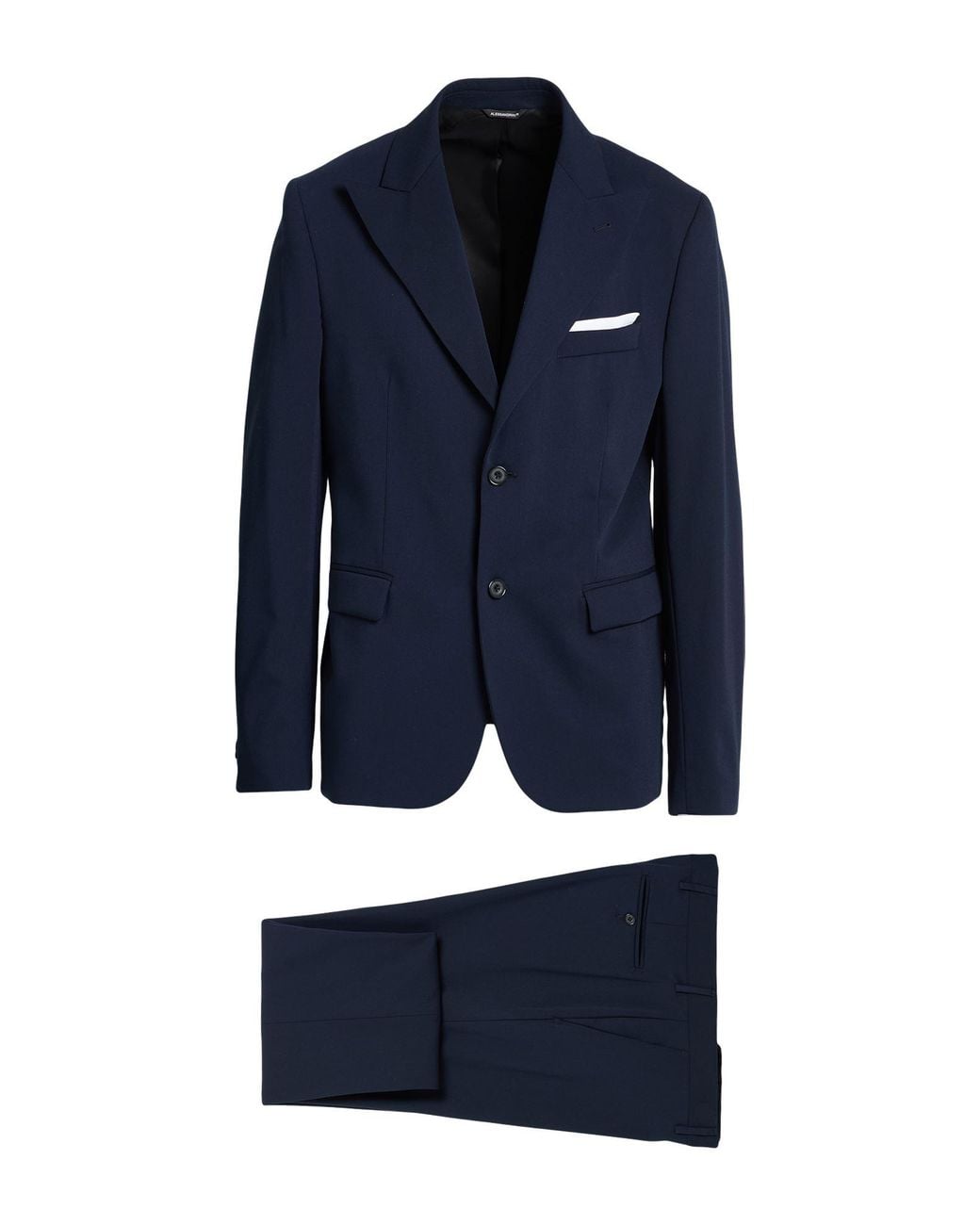 Daniele Alessandrini Blue Suit Polyester, Viscose, Wool, Elastane for men
