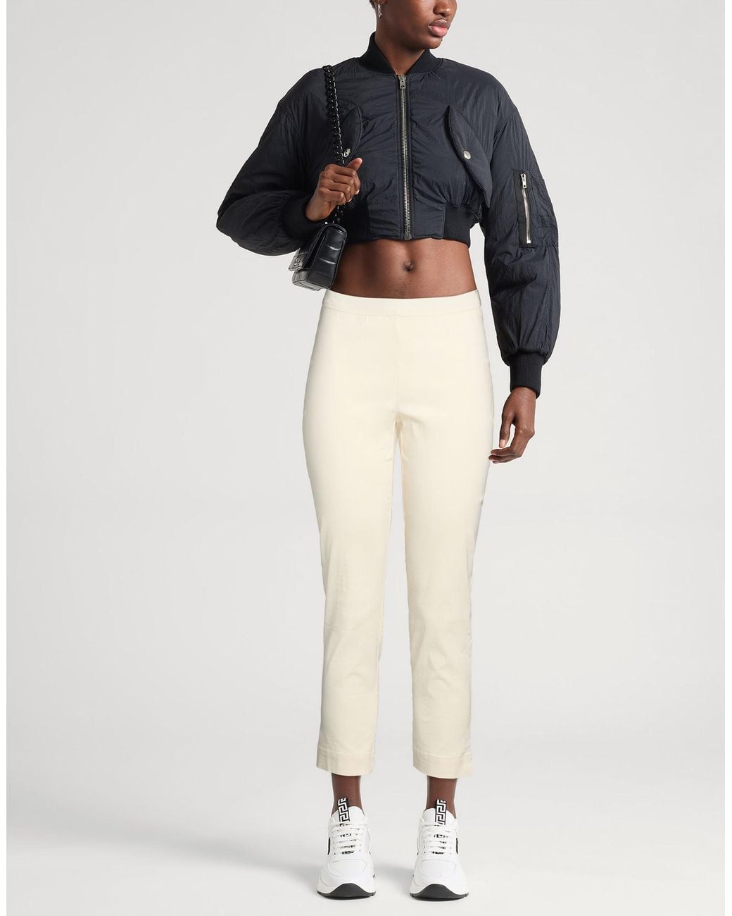 Liviana Conti Natural Pants Viscose, Polyamide, Elastane