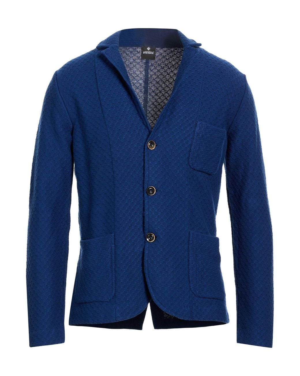Andrea Fenzi Blue Blazer for men