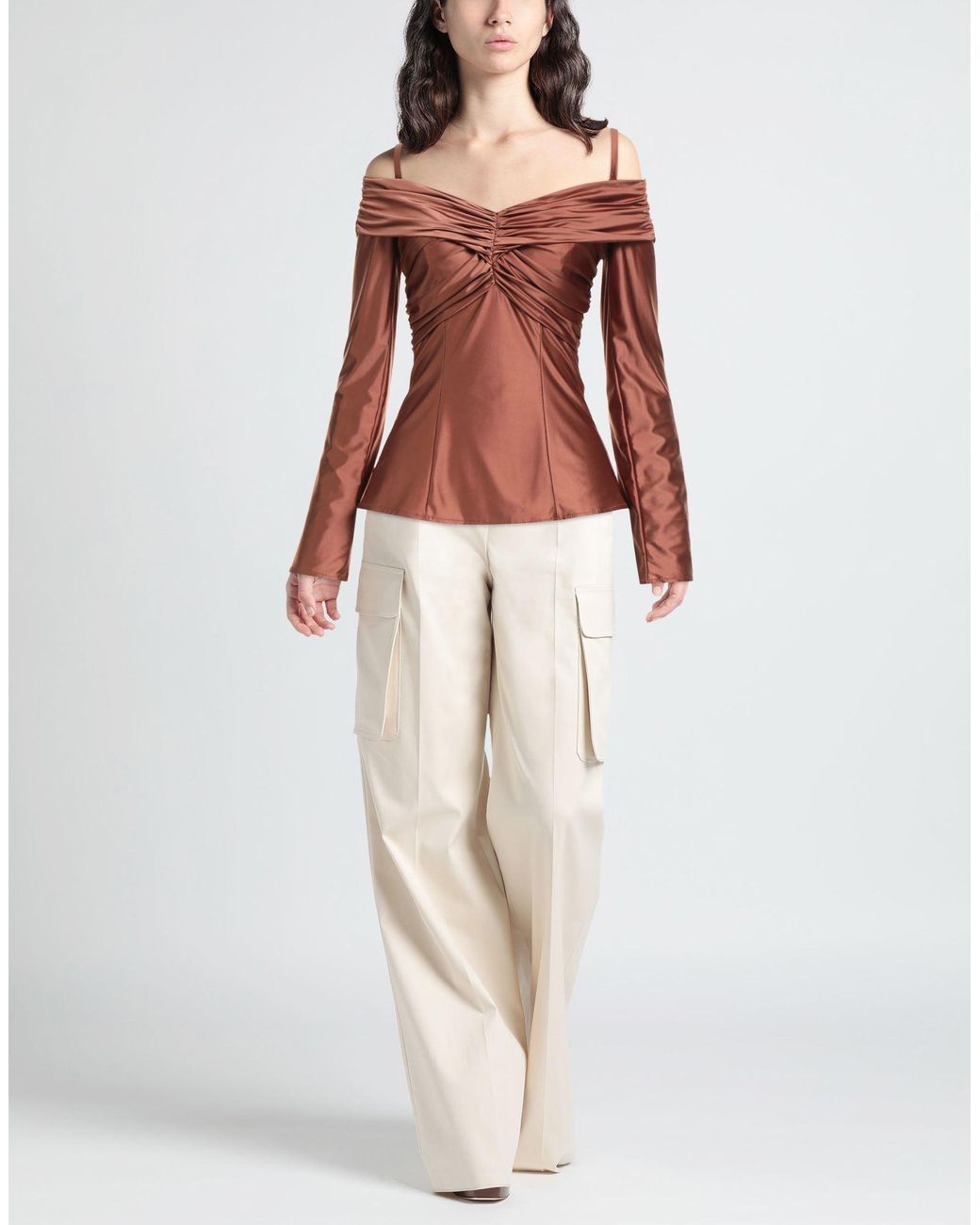 EUREKA by BABYLON Brown Top Polyamide, Elastane