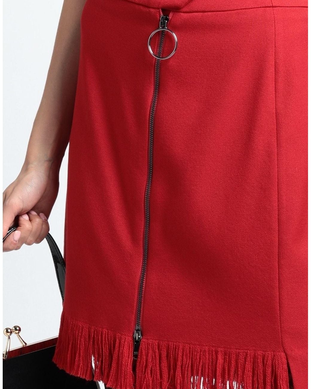 Beatrice B. Red Mini Skirt