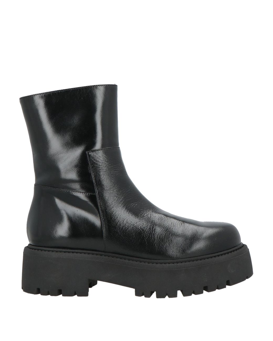 Paloma Barceló Black Ankle Boots Leather