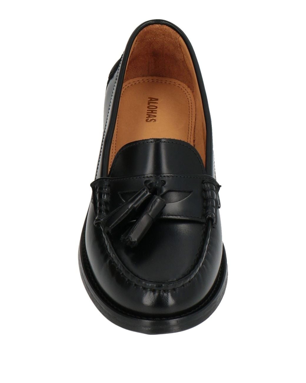 Alohas Black Loafers Leather