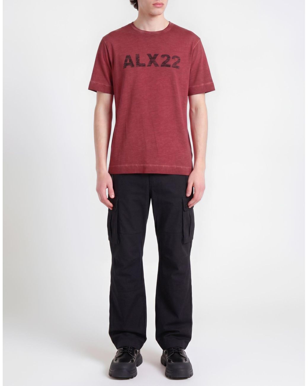 1017 ALYX 9SM Red T-Shirt Cotton for men