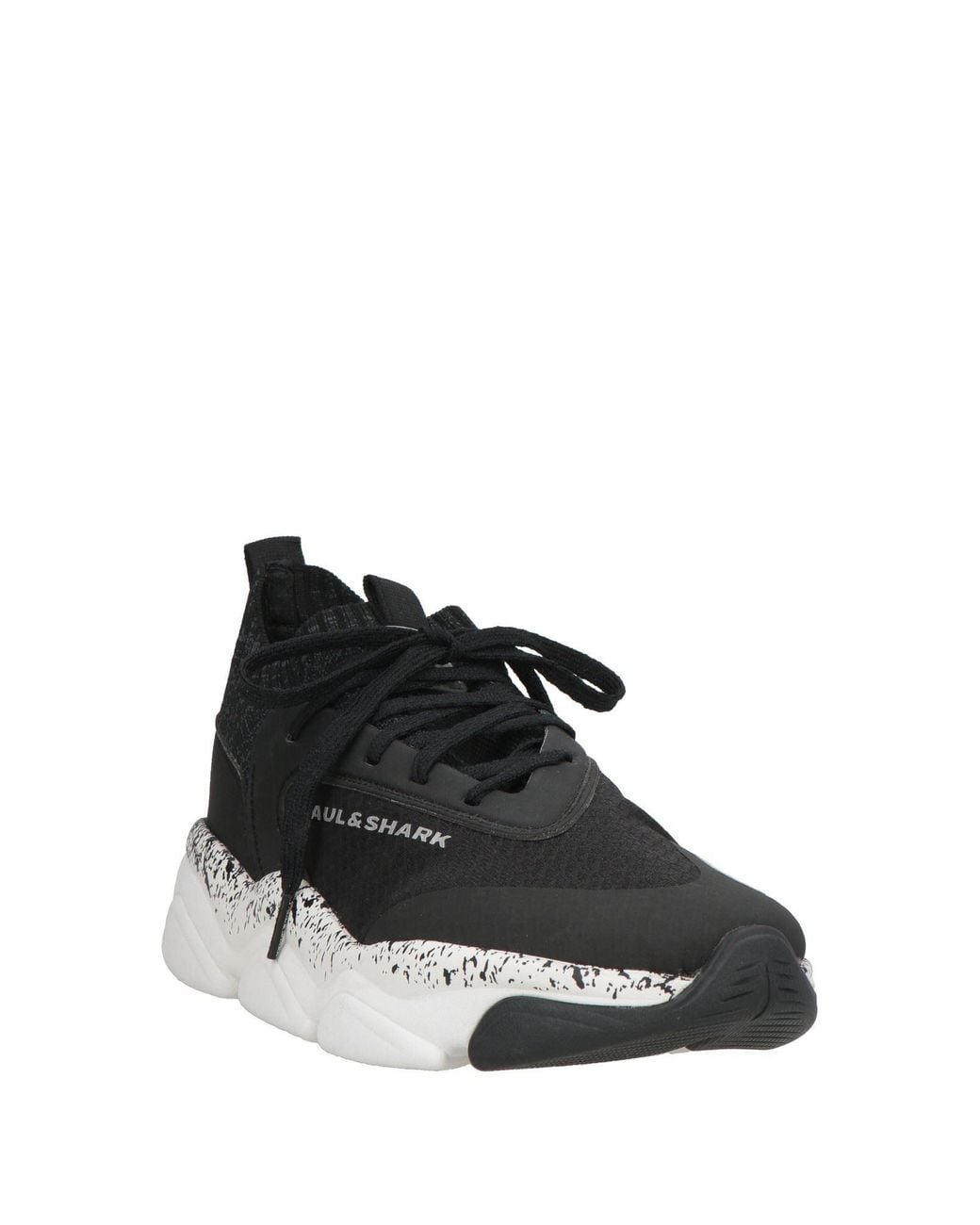Paul & Shark Black Sneakers Synthetic Material, Textile Fibers for men