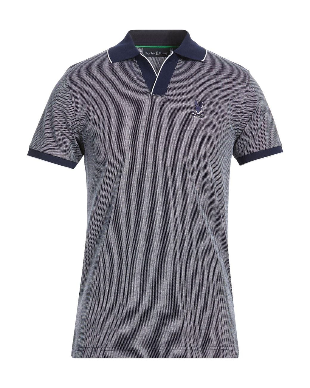 Psycho Bunny Gray Polo Shirt Pima Cotton for men