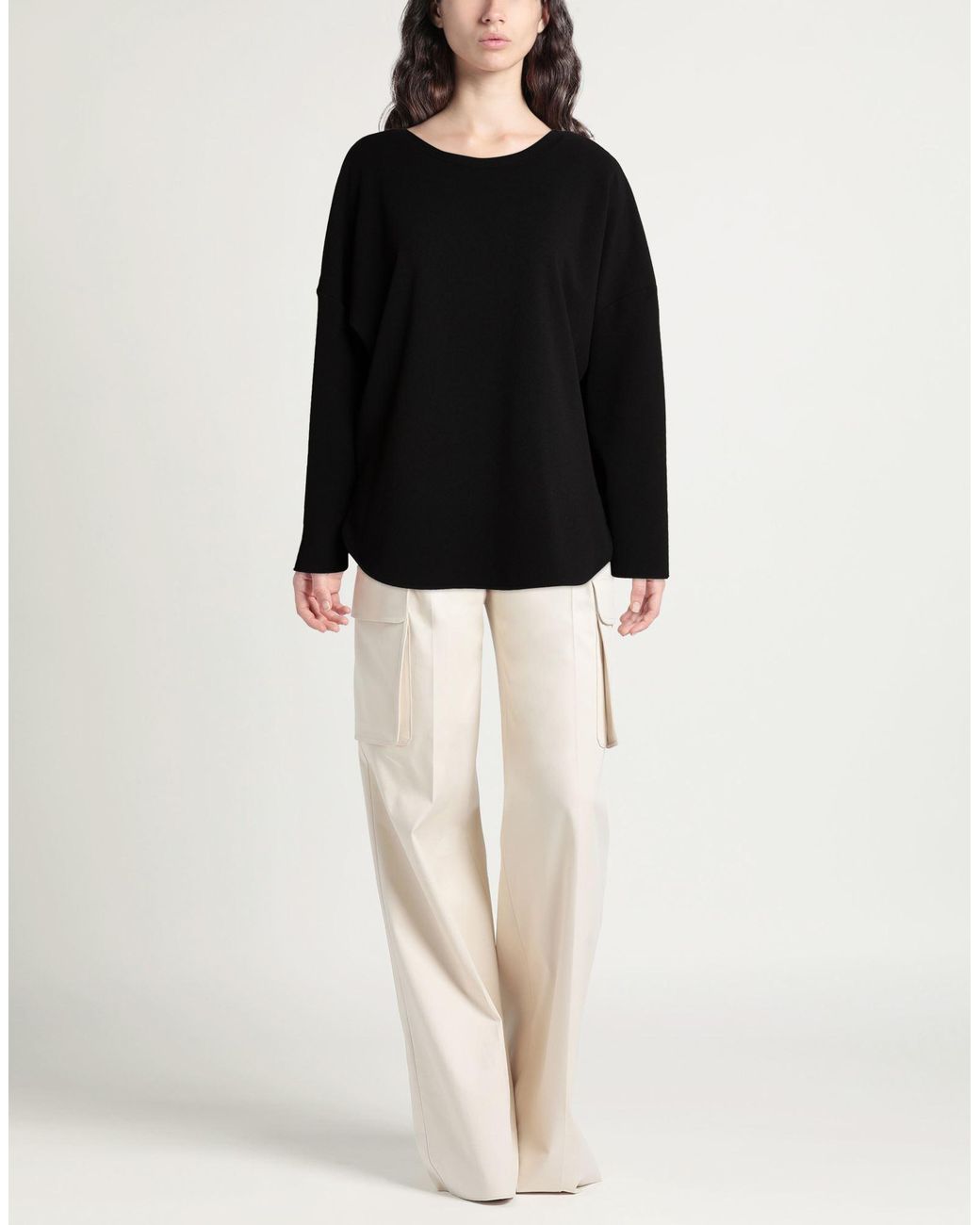 RUE DU BAC Black T-Shirt Polyester, Elastane