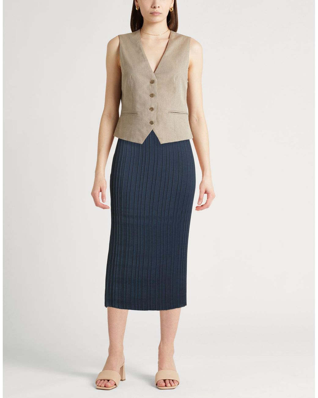 Vince Blue Midi Skirts