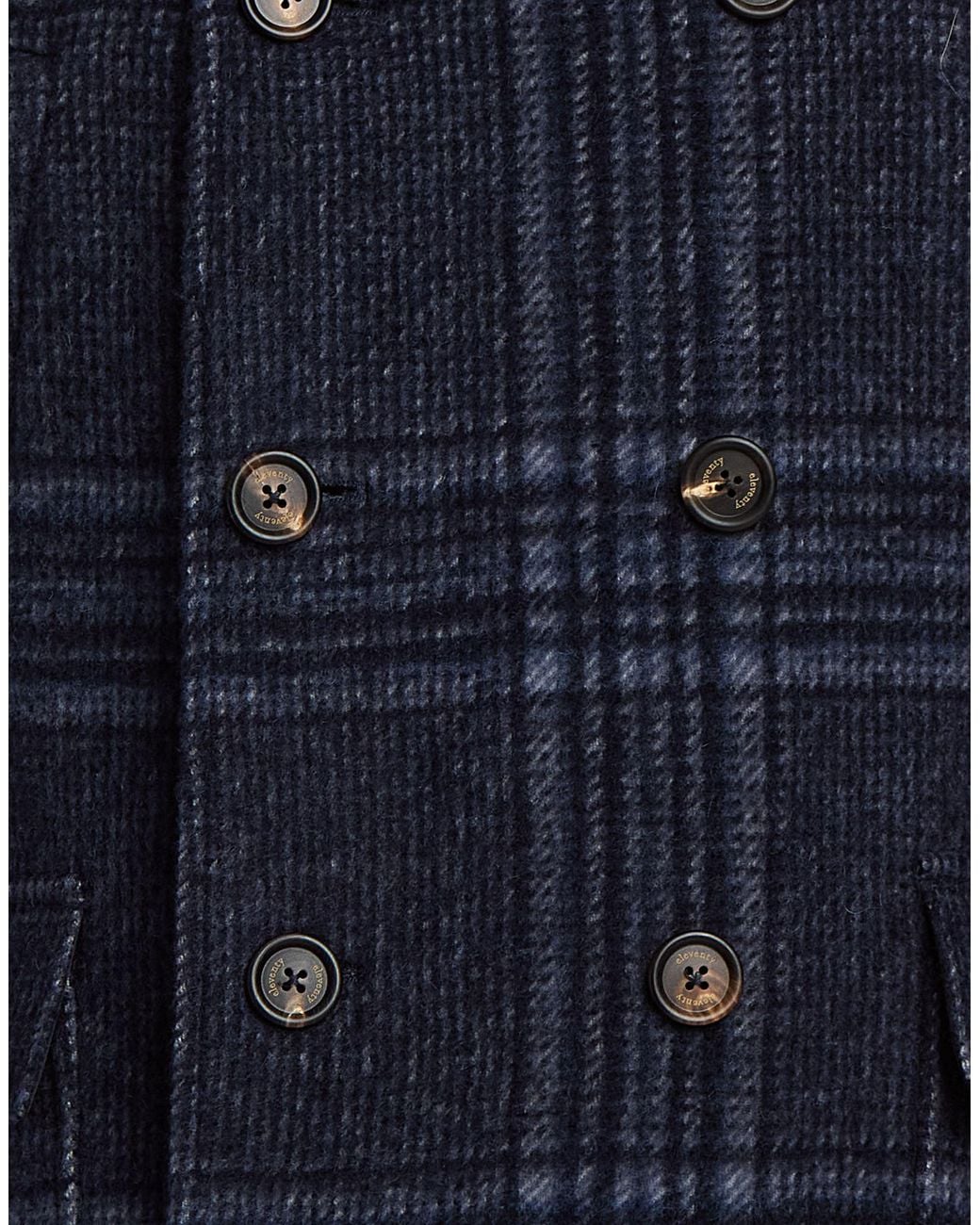 Eleventy Blue Coat Wool, Alpaca Wool, Polyamide for men
