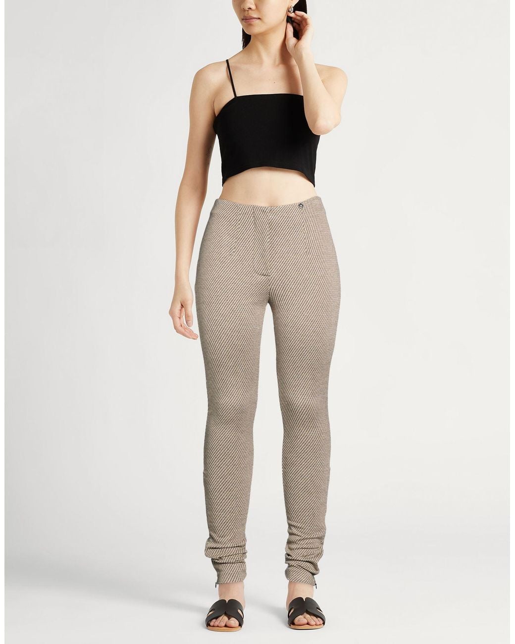 Liu Jo Natural Pants Polyester, Viscose, Polyamide, Elastane