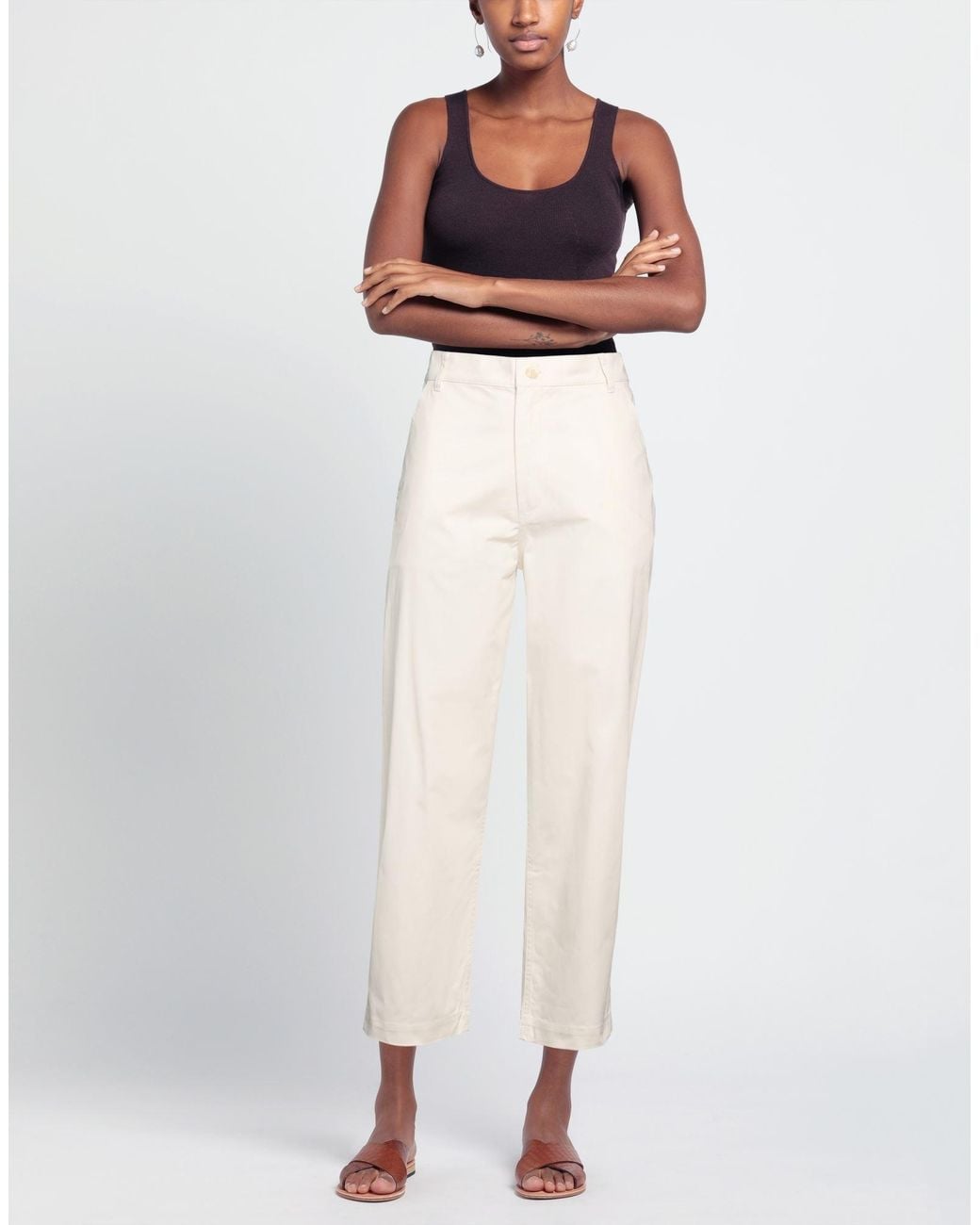 Maison Kitsuné White Trouser