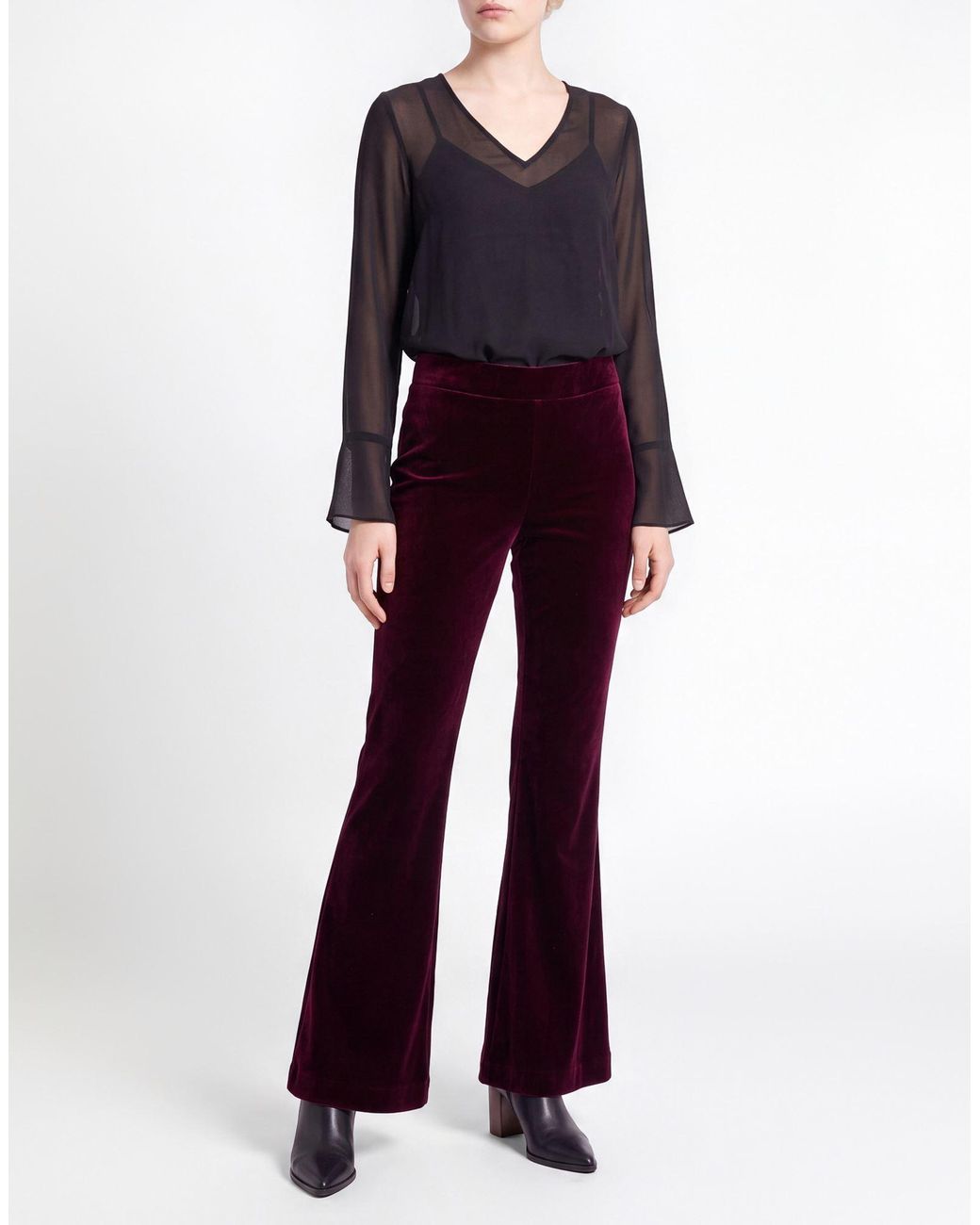 Joseph Ribkoff Red Pants Polyester, Elastane