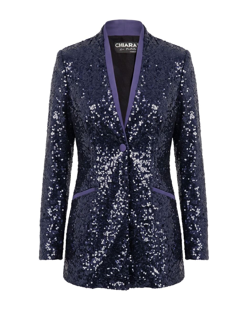 La Petite Robe Di Chiara Boni Blue Blazer Polyester, Polyamide, Elastane
