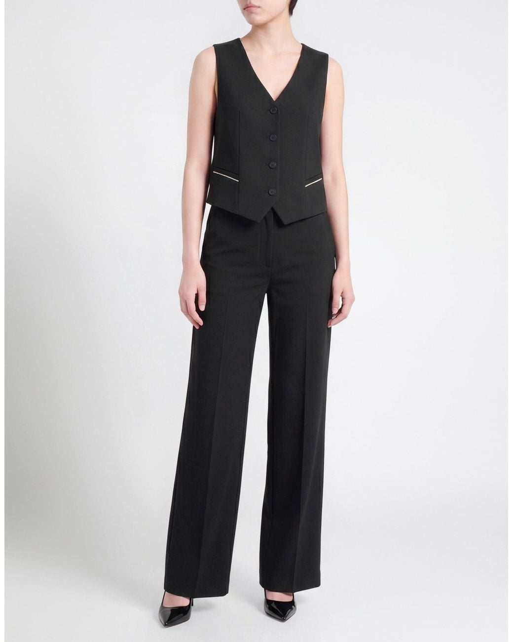 AllSaints Black Tailored Vests