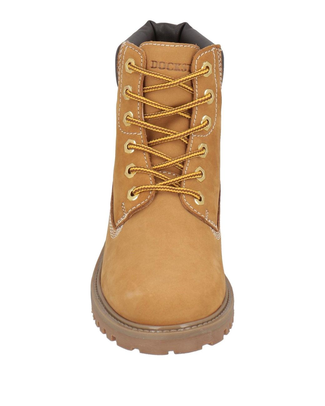 Docksteps Brown Camel Ankle Boots Leather