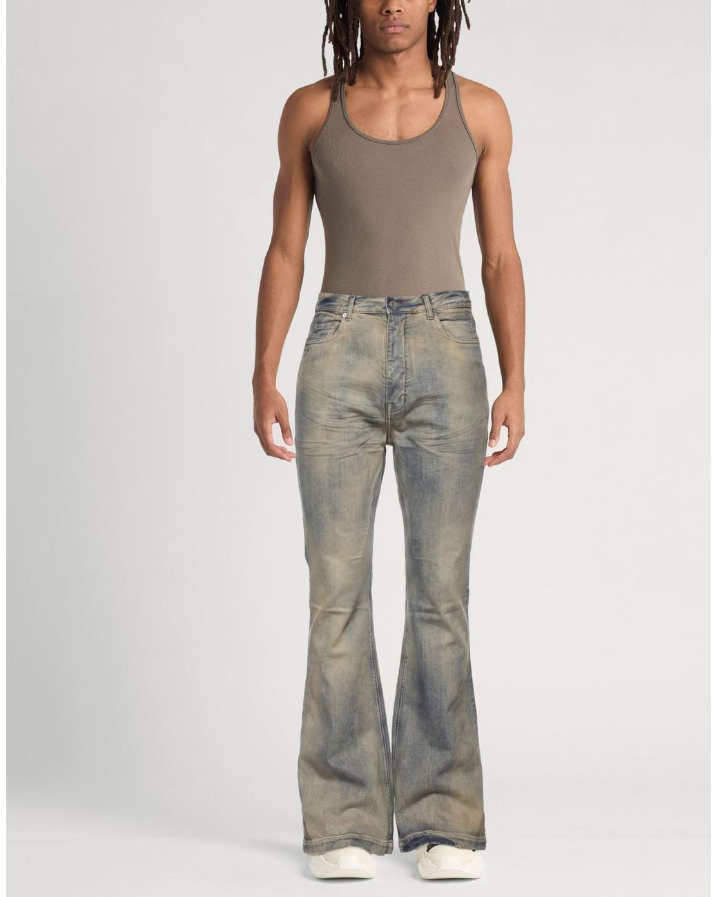 Rick Owens Gray Jeans Cotton for men