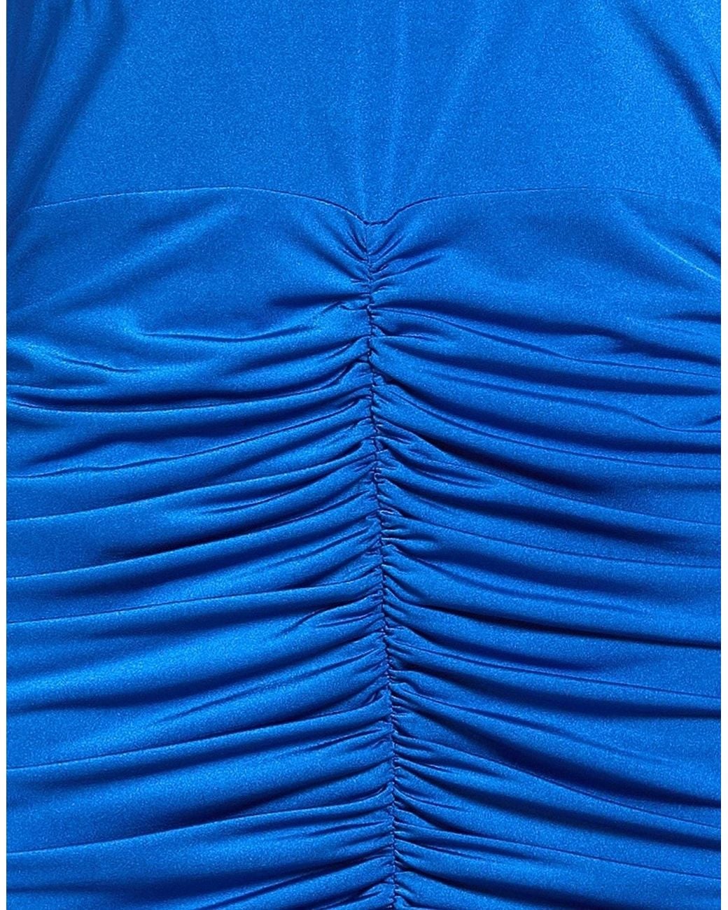 SILENCE LIMITED Blue Mini Dress Polyester, Elastane