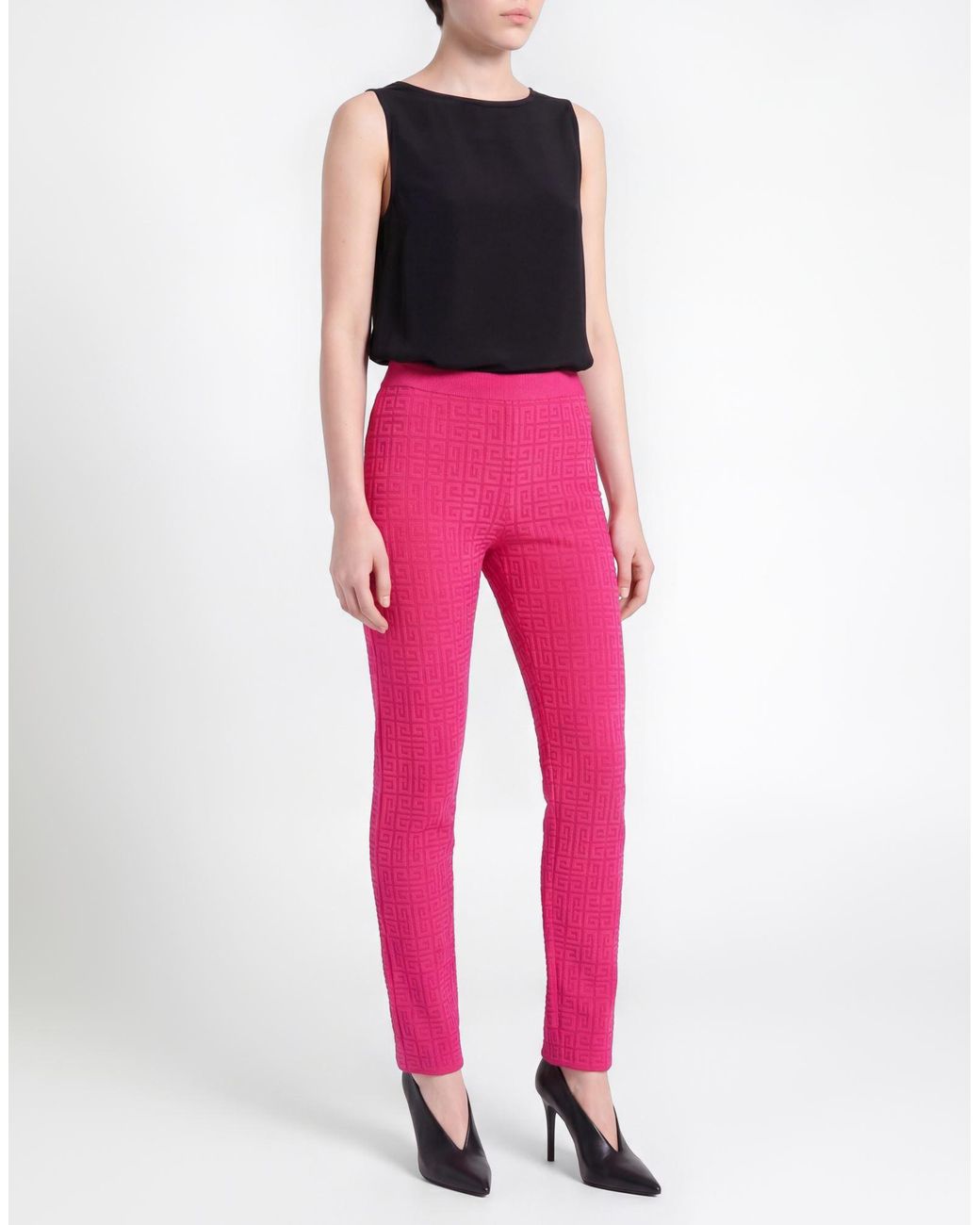 Givenchy Pink Pants Viscose, Polyamide, Elastane