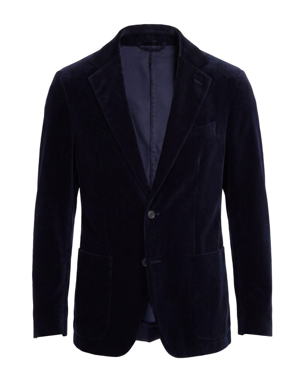 Caruso Blue Blazer Cotton for men